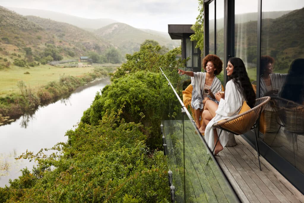 Hotel guests enjoying bespoke travel services.