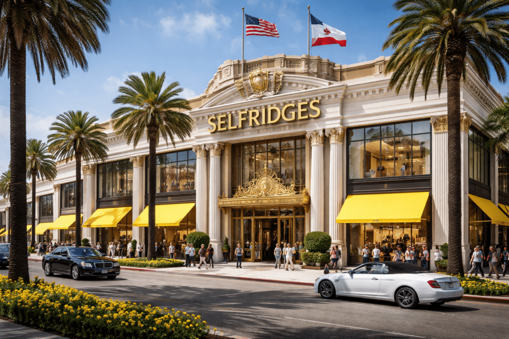 The Selfridges store representing why physical luxury retail stores still drive growth.