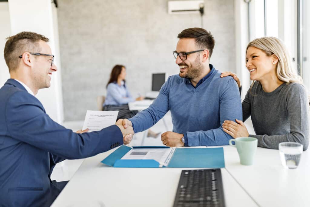 Meeting in the office symbolizing commercial lease dispute resolution consulting