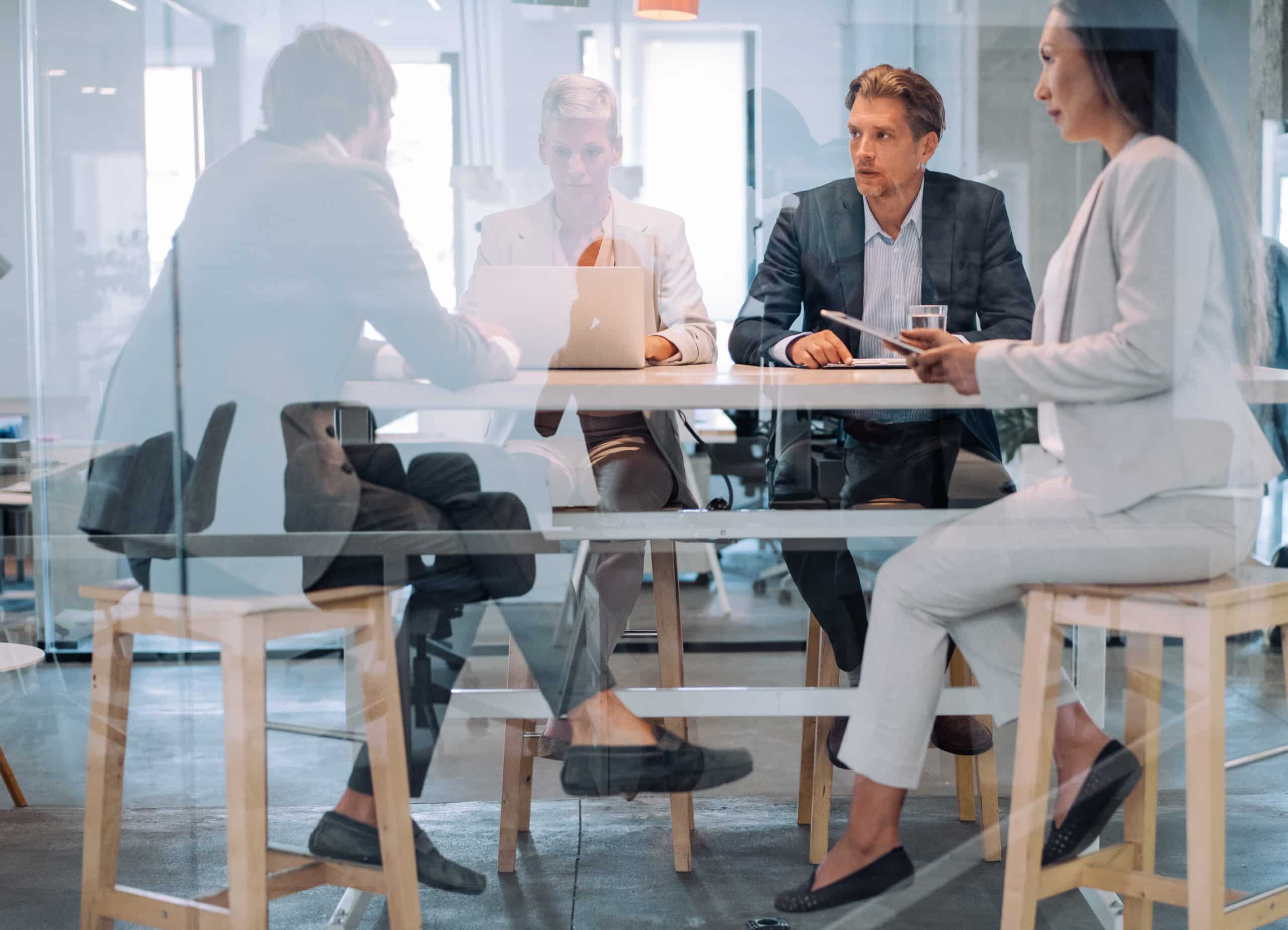 Business persons on meeting in the office.
