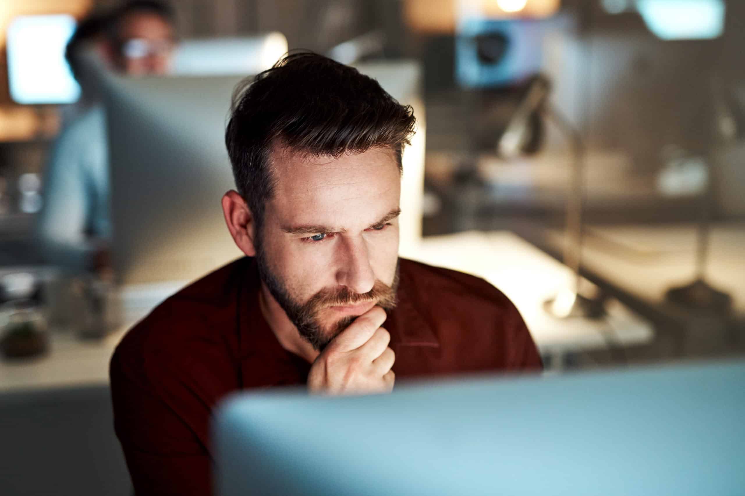 Cropped shot of a businessman looking thoughtful