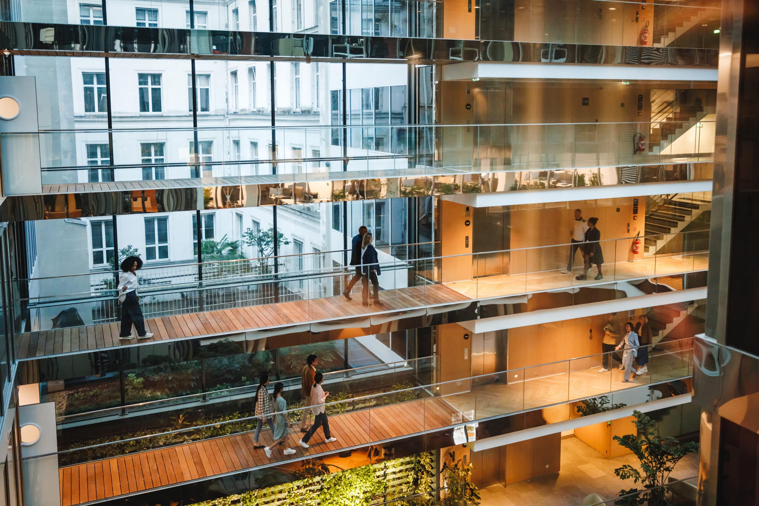 Multi-Level Office Space representing tenant experience management consulting