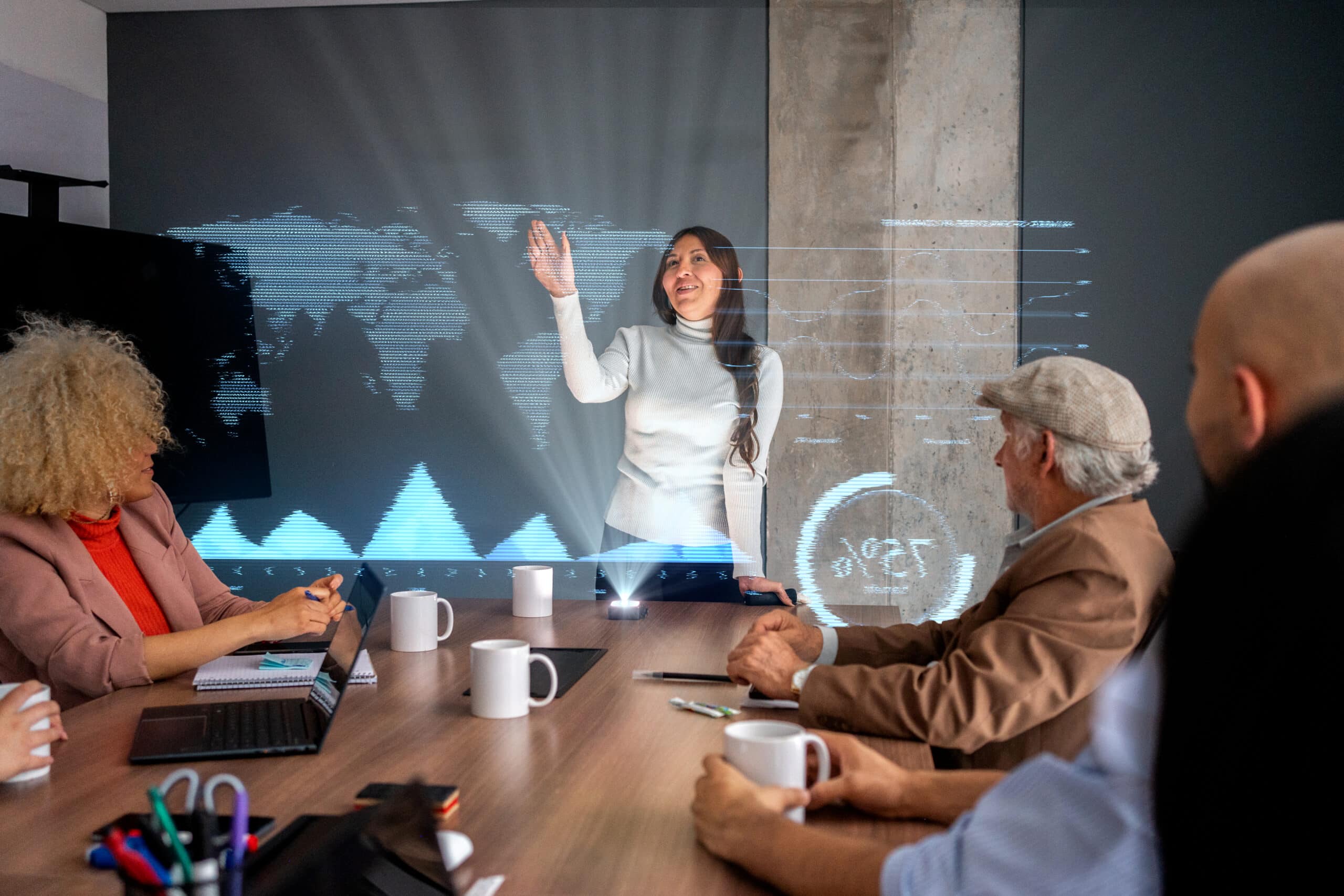 Coworkers analyzing analytics representing revenue operations consulting