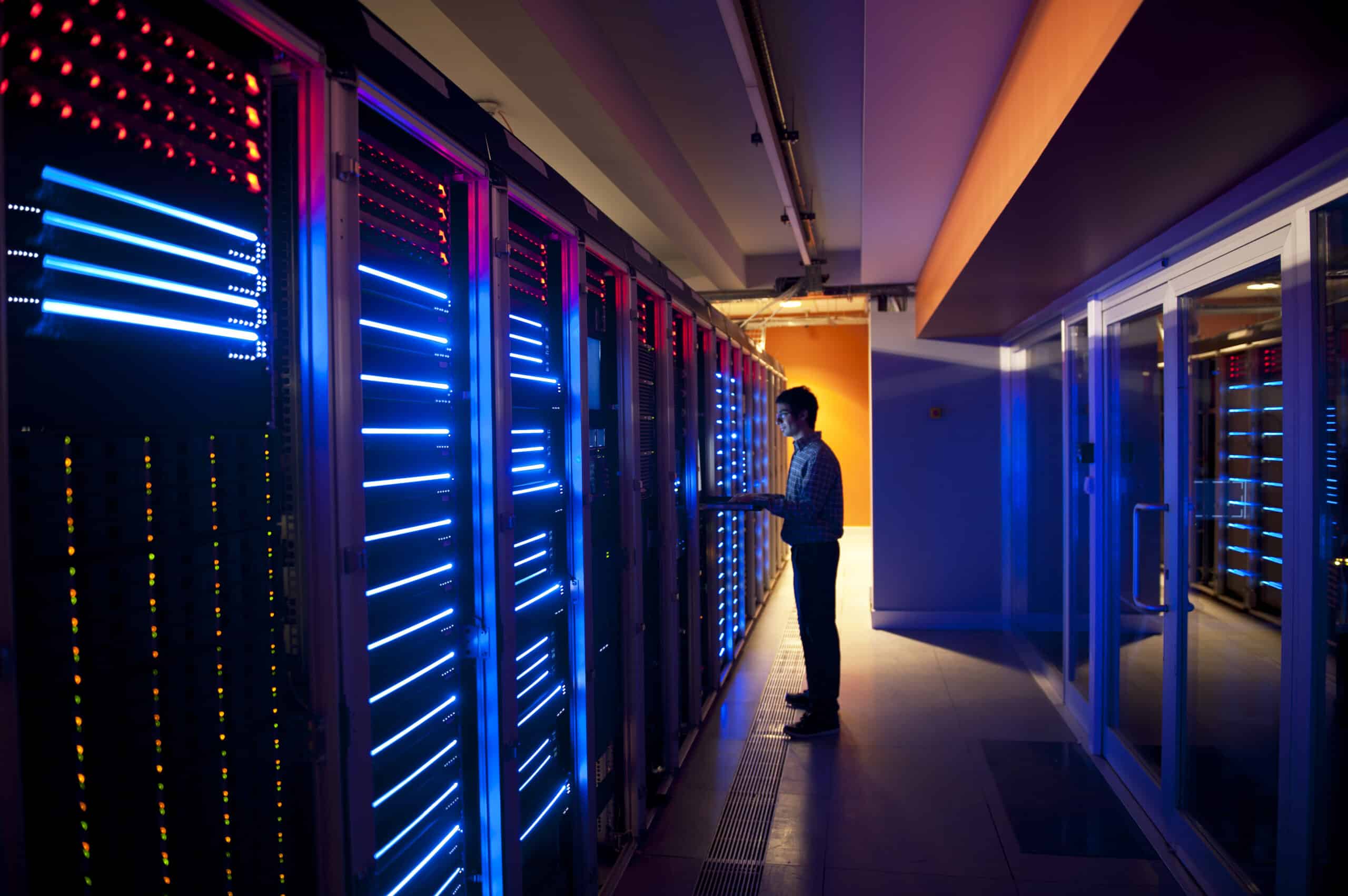 IT Engineer in Action Configuring Servers representing systems integration consulting